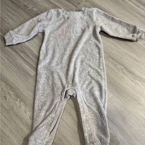 Juicy Couture Kids Gray Footie